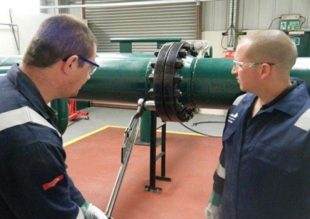 Диагностика фланцевого соединения газопровода